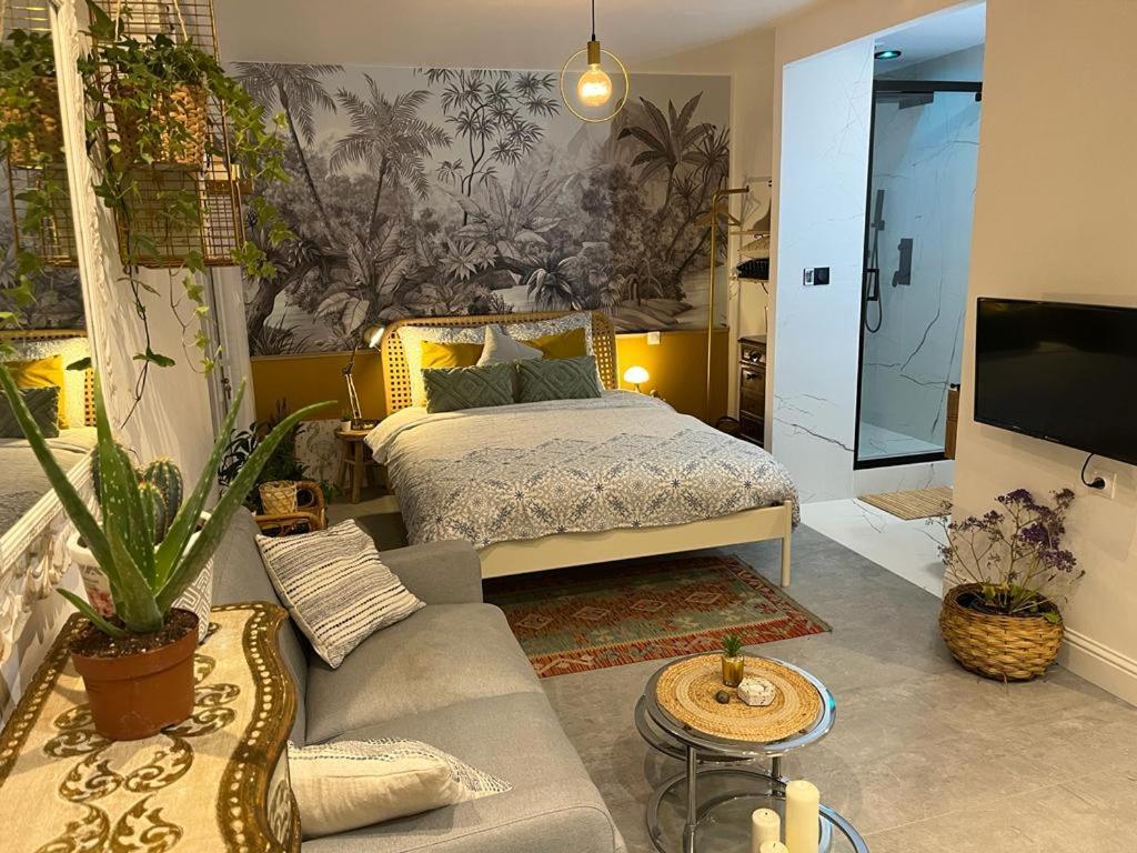 Superbe appartement avec jacuzzi avec jardin privé Lione Esterno foto